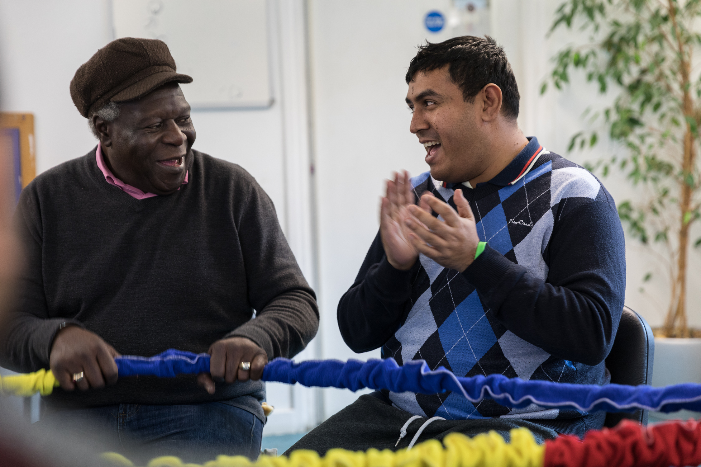 Customer and staff at Tower Hamlets Complex Needs